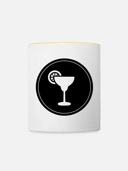 Tequila Drink - Tasse zweifarbig - Weiß/Gelb