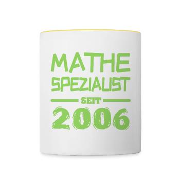 Witzig 2006 - Tasse zweifarbig - Weiß/Gelb - Vorne