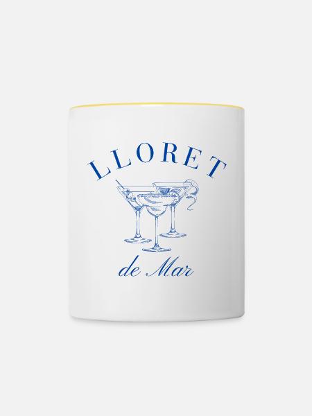 St. Trop - Tasse zweifarbig - Weiß/Gelb