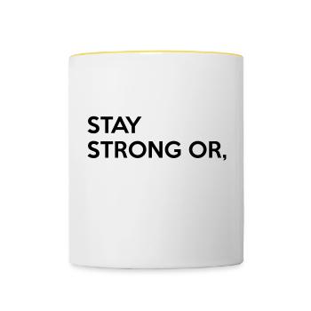 Volleyball Player - Contrasting Mug - white/yellow - Front