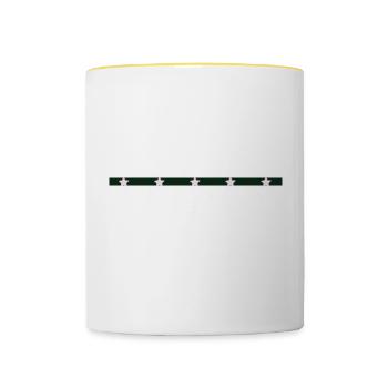 family - team family - Contrasting Mug - white/yellow - Front