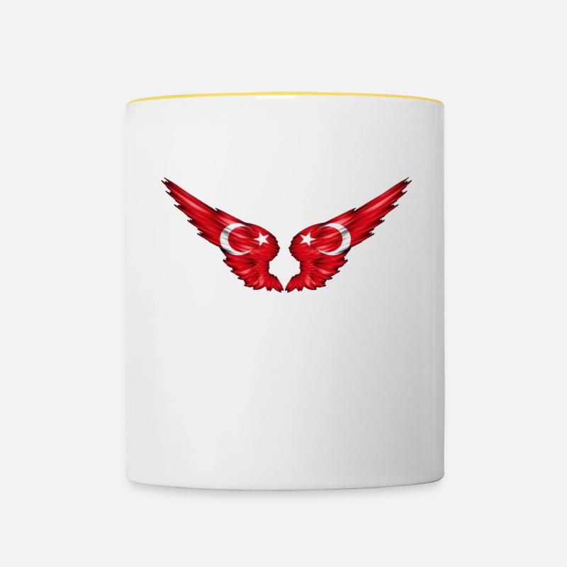 Türkiye - Mug contrasté - blanc/jaune