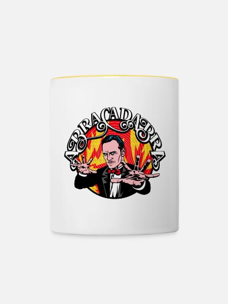 AbraCadabra Retro Illusionist - Tasse zweifarbig - Weiß/Gelb