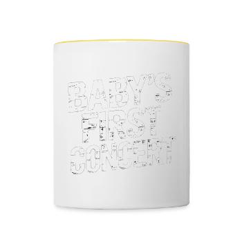 Baby's First Concert 14 - Tasse zweifarbig - Weiß/Gelb - Vorne
