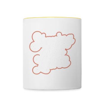 Staying In My Lane 9 - Tasse zweifarbig - Weiß/Gelb - Vorne
