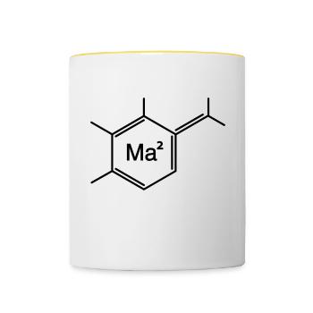 mama - Contrasting Mug - white/yellow - Front