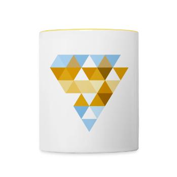 Caramel Diamond - Tasse zweifarbig - Weiß/Gelb - Vorne