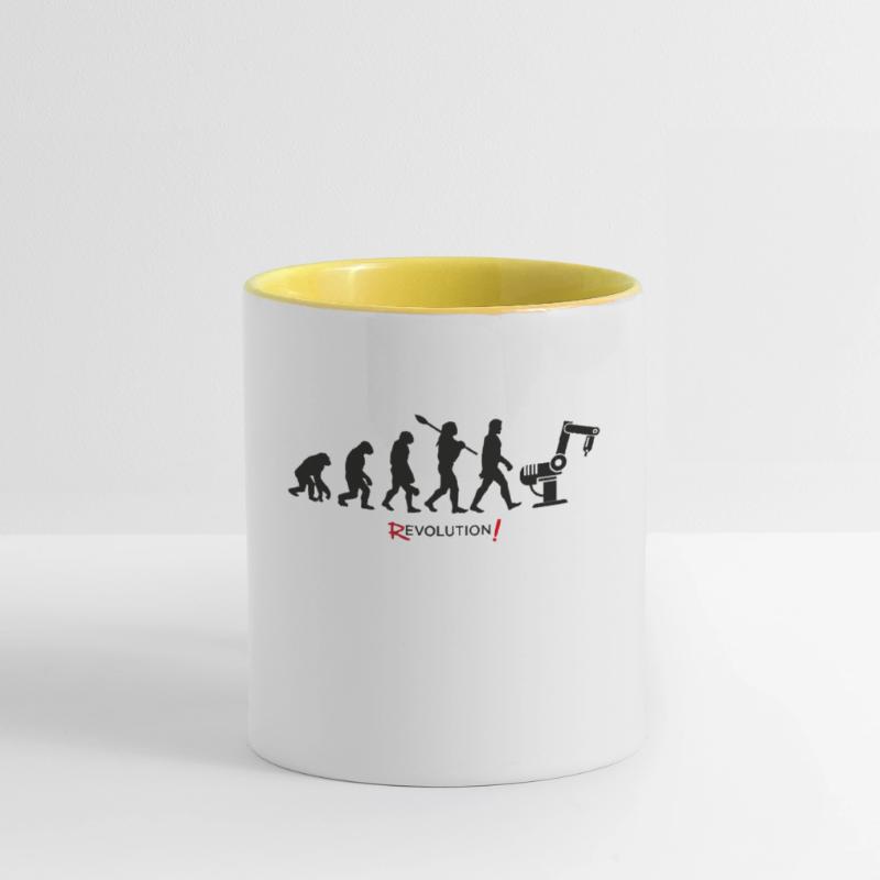 Robot Android Evolution Revolution Mug contrasté