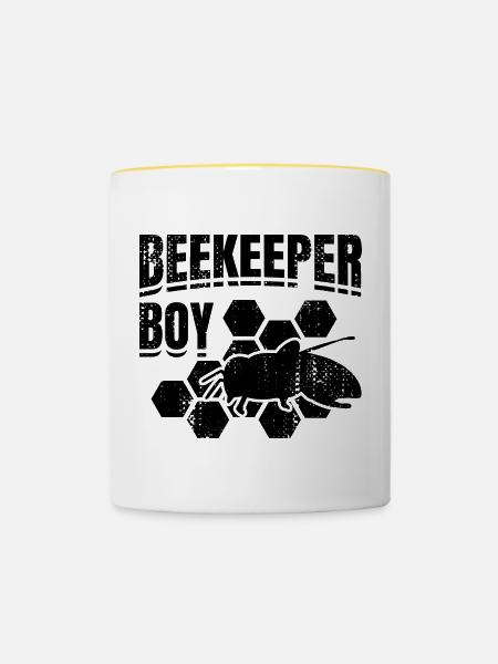 Kleiner Imker - Tasse zweifarbig - Weiß/Gelb