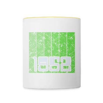Green 1952 - Contrasting Mug - white/yellow - Front
