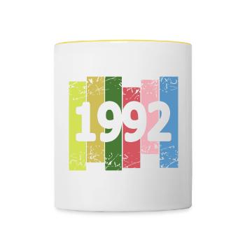 1992 - Contrasting Mug - white/yellow - Front
