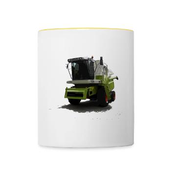 Combine Harvester Mega 360 - Contrasting Mug - white/yellow - Front