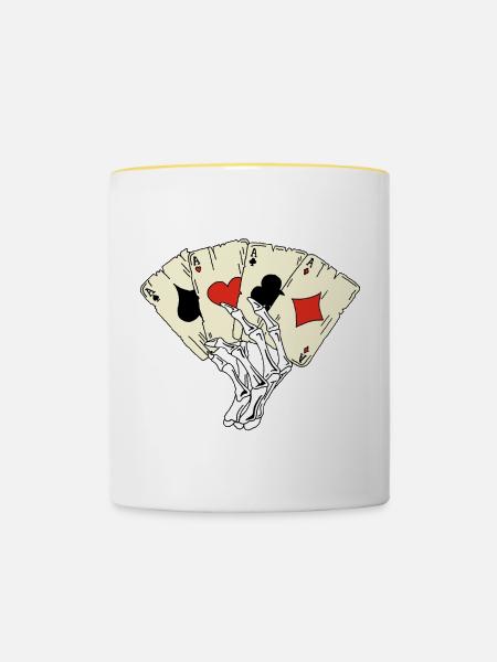 Tödliches Spiel - Tasse zweifarbig - Weiß/Gelb