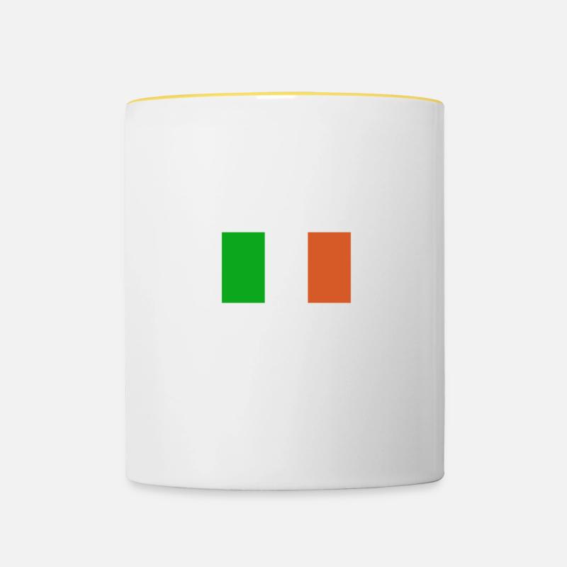 Irlande Irlande - Mug contrasté - blanc/jaune