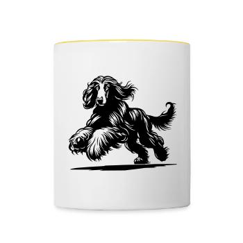 Afghan - Contrasting Mug - white/yellow - Front