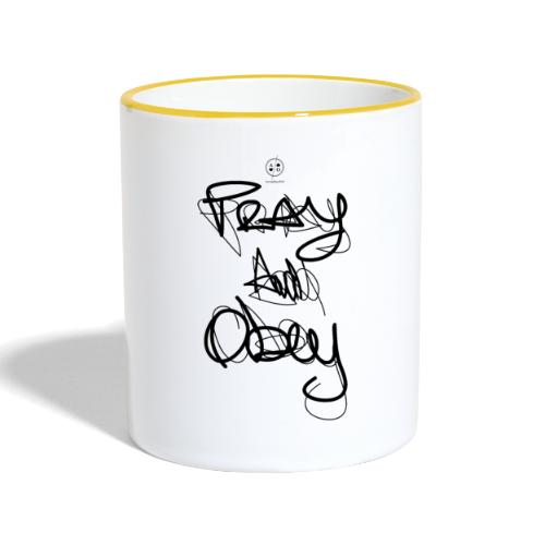 Pray & obey - Mug contrasté
