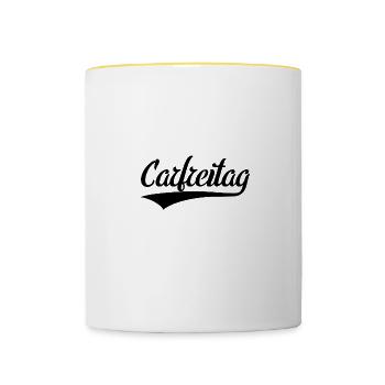 Car Friday Car Good Friday Tuning Tuner Shirt Fun - Contrasting Mug - white/yellow - Front