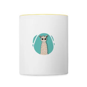 Ne veut pas de drame. Poison pour personne cool - Mug contrasté - blanc/jaune - Devant