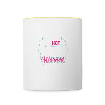 Psychotic Godmother Funny Person Gift - Contrasting Mug - white/yellow - Front