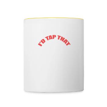 Ich würde das tippen Brandmeister Gift - Tasse zweifarbig - Weiß/Gelb - Vorne
