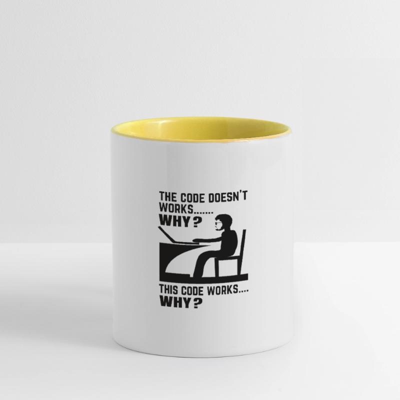 Software Developer Programmer Gift Contrasting Mug