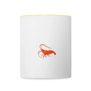This is my human costume funny quote I - Contrasting Mug - white/yellow - Front