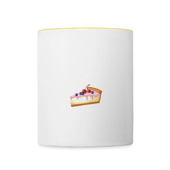 British Backshow Back Tees - Tasse zweifarbig - Weiß/Gelb - Vorne