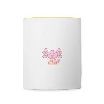 Ich bin gestresst, bevor Stress introvertiert nerd - Tasse zweifarbig - Weiß/Gelb - Vorne