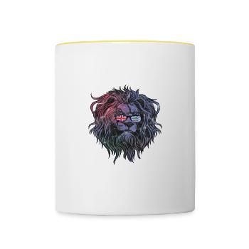 Territoire britannique de l’océan Indien - Mug contrasté - blanc/jaune - Devant