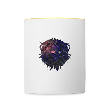 Cayman Islands - Contrasting Mug - white/yellow - Front