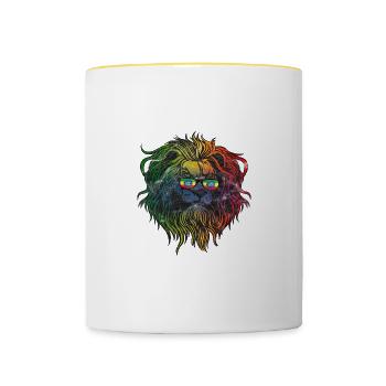 Ethiopia - Contrasting Mug - white/yellow - Front