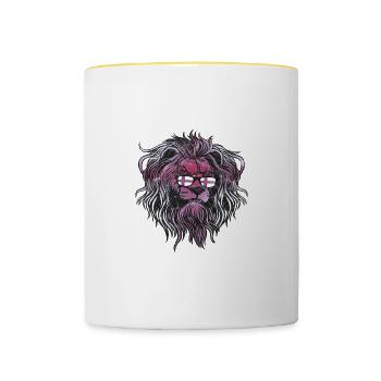 Faroe Islands - Contrasting Mug - white/yellow - Front
