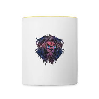 Iceland - Contrasting Mug - white/yellow - Front