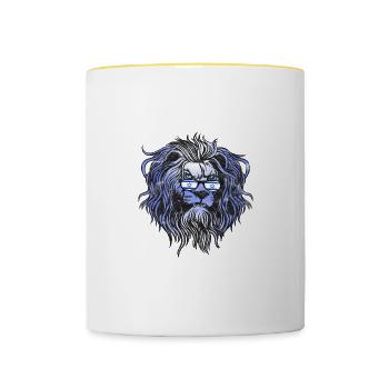 Israël - Mug contrasté - blanc/jaune - Devant