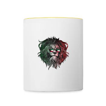 Kuwait - Tasse zweifarbig - Weiß/Gelb - Vorne