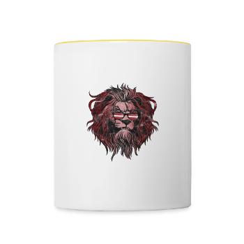 Latvia - Contrasting Mug - white/yellow - Front