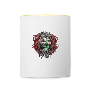 Lebanon - Contrasting Mug - white/yellow - Front