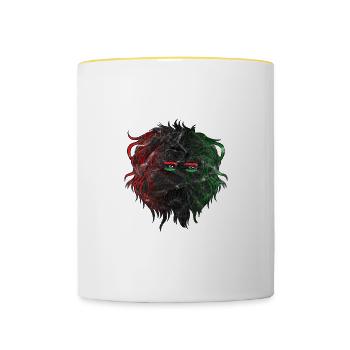 Libyen - Tasse zweifarbig - Weiß/Gelb - Vorne