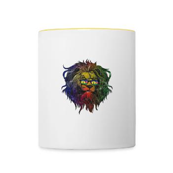 New Caledonia - Contrasting Mug - white/yellow - Front