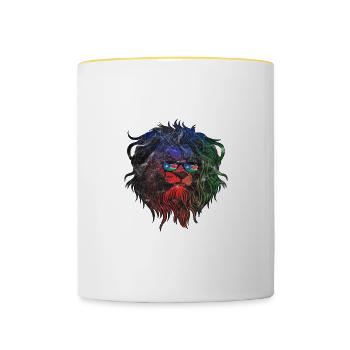 South Sudan - Contrasting Mug - white/yellow - Front