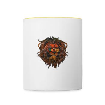 Sri Lanka - Tasse zweifarbig - Weiß/Gelb - Vorne