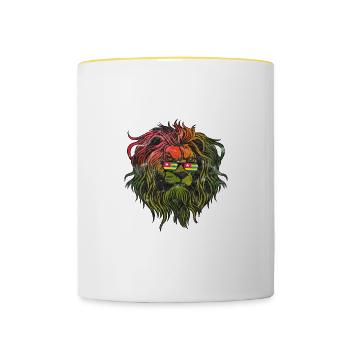 Togo - Tasse zweifarbig - Weiß/Gelb - Vorne