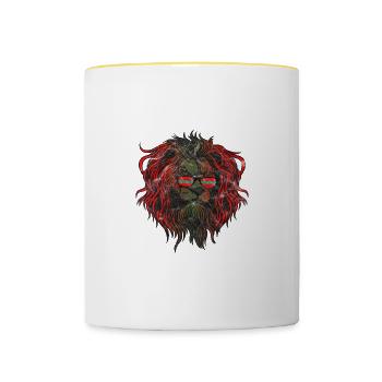 Transnistrien - Tasse zweifarbig - Weiß/Gelb - Vorne
