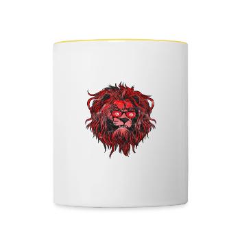 Tunesien - Tasse zweifarbig - Weiß/Gelb - Vorne