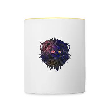 Turks and Caicos Islands - Contrasting Mug - white/yellow - Front