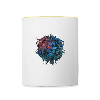Tuvalu - Contrasting Mug - white/yellow - Front