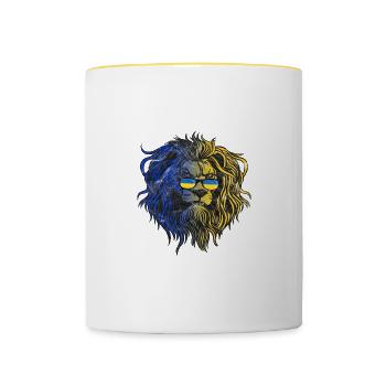 Ukraine - Contrasting Mug - white/yellow - Front