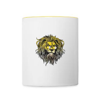 Vatican - Contrasting Mug - white/yellow - Front