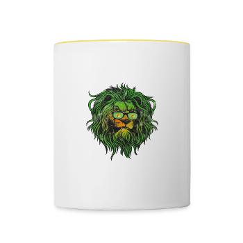Zaire - Tasse zweifarbig - Weiß/Gelb - Vorne