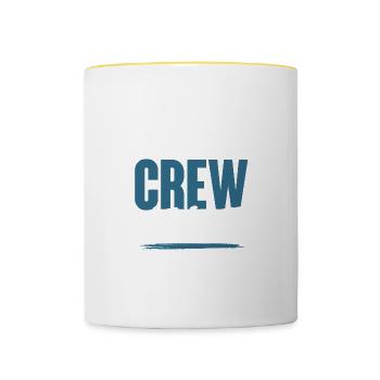 Table Tennis Crew - Tasse zweifarbig - Weiß/Gelb - Vorne
